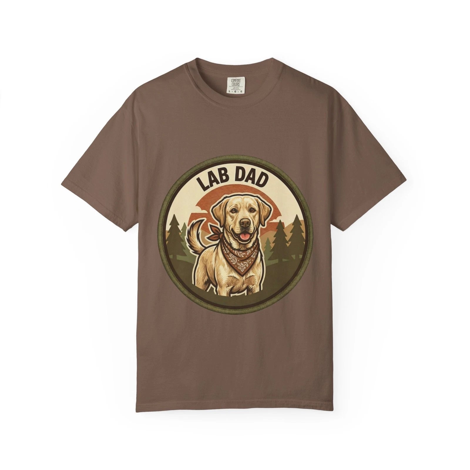 Labrador Dad T-Shirt Lab Dog Gift Men Graphic Tee Fathers Day Retriever Lover
