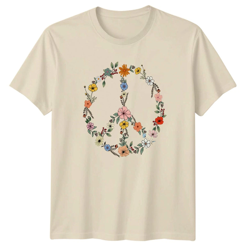 World Peace Wildflowers Bundle T-Shirt Floral Boho Nature Peace Birthday Gift