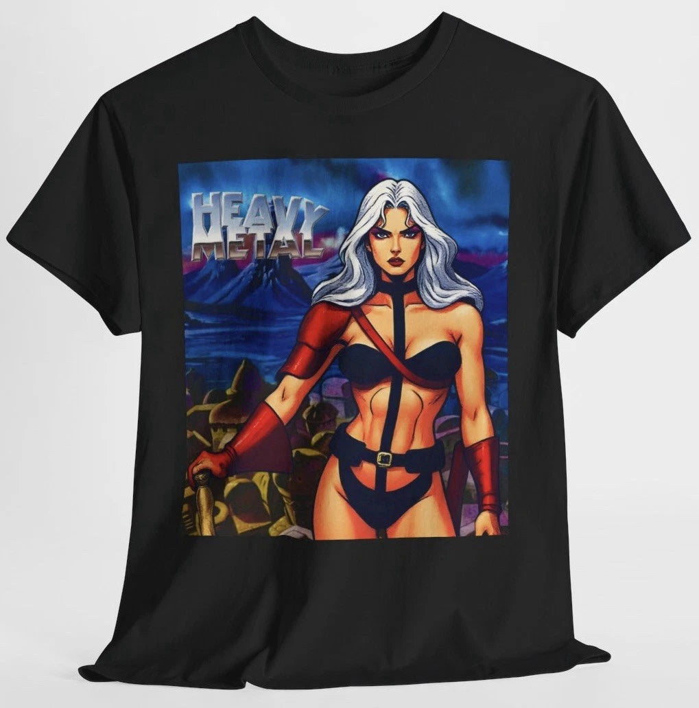 Heavy Metal T Shirt - Taarna The Taarakian 80’s Cartoon Sci Fiction Classic