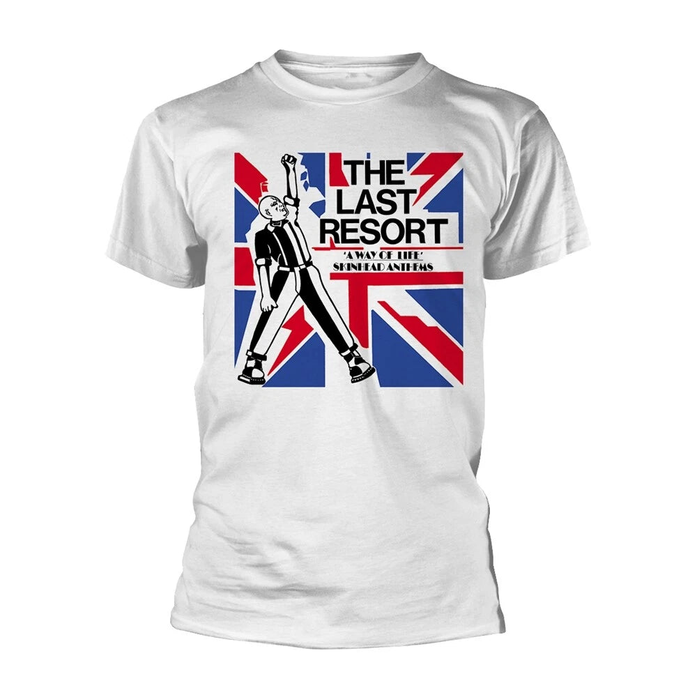 The Last Resort (White) -  T SHIRT Official - skinhead, oi, punk