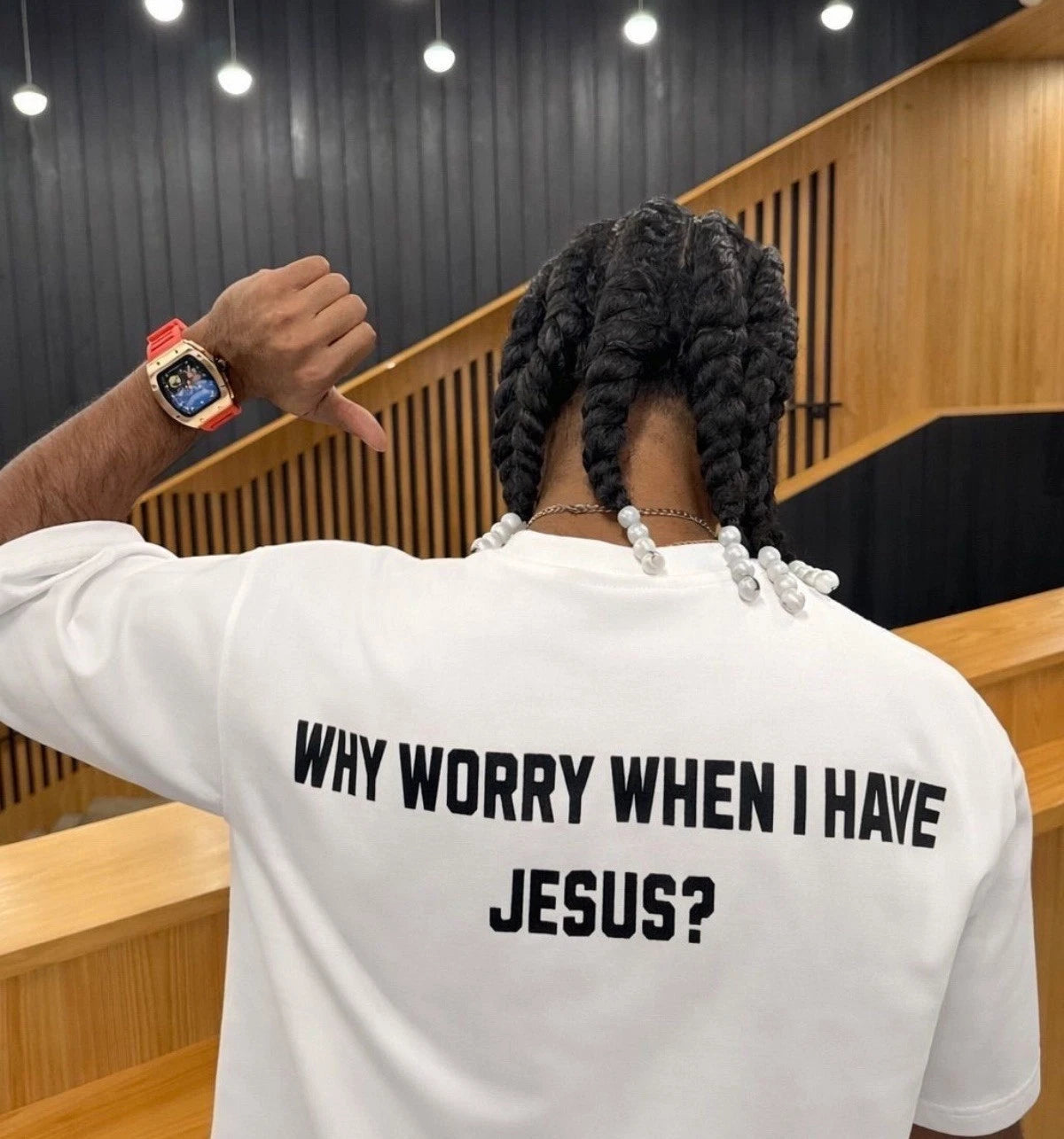 Vintage No Worry With Jesus Streetwear Y2k Unisex T-shirt / Camiseta Unisex