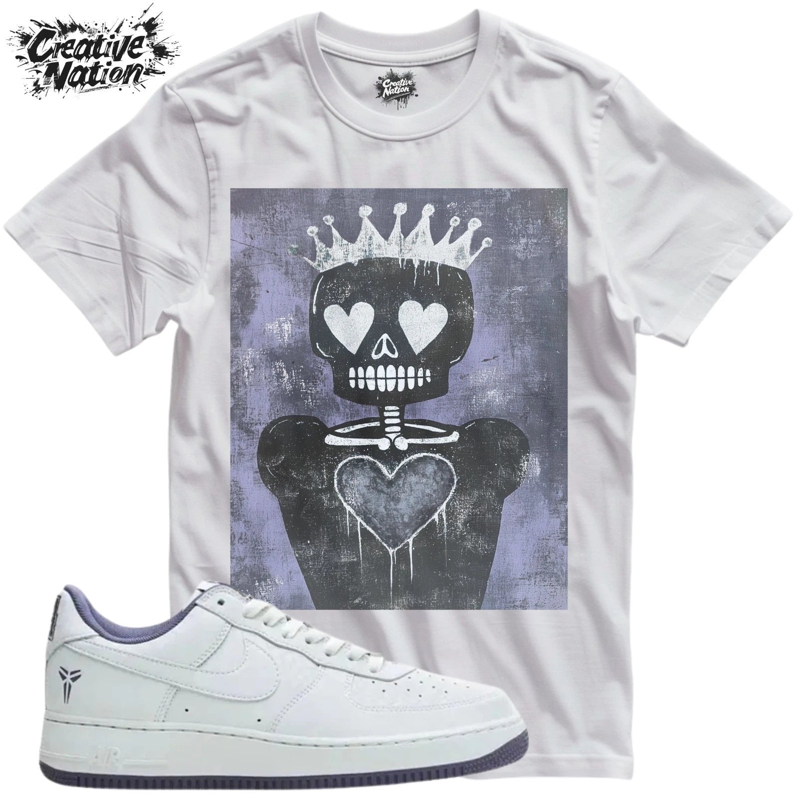 Shirt To Match White Unisex Tee Sneaker Shirt Skull Shirt Sneaker Tee Outfit