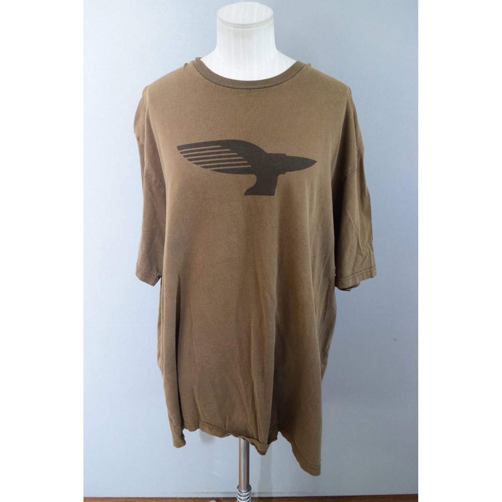 Patagonia FCD T-Shirt XXL Brown Organic Cotton Mens Surf Fletcher Chouinard