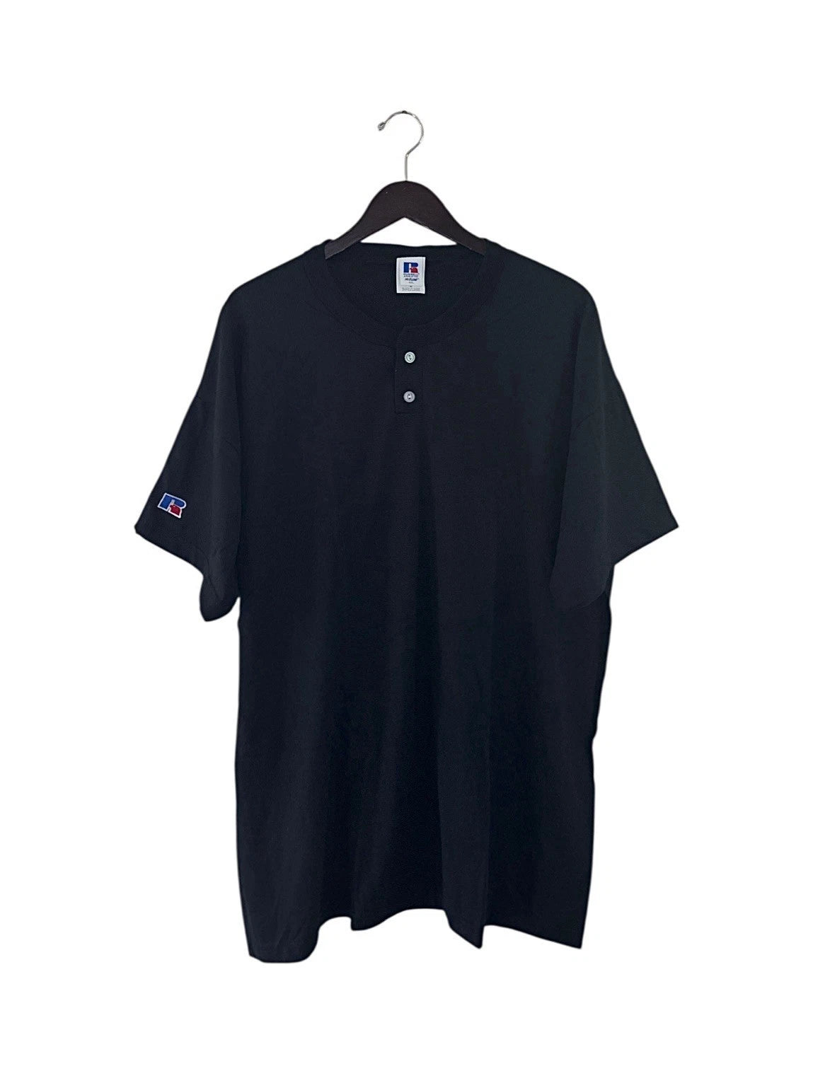vintage russell athletic henley shirt mens size XXL deadstock NWOT 90s nublend