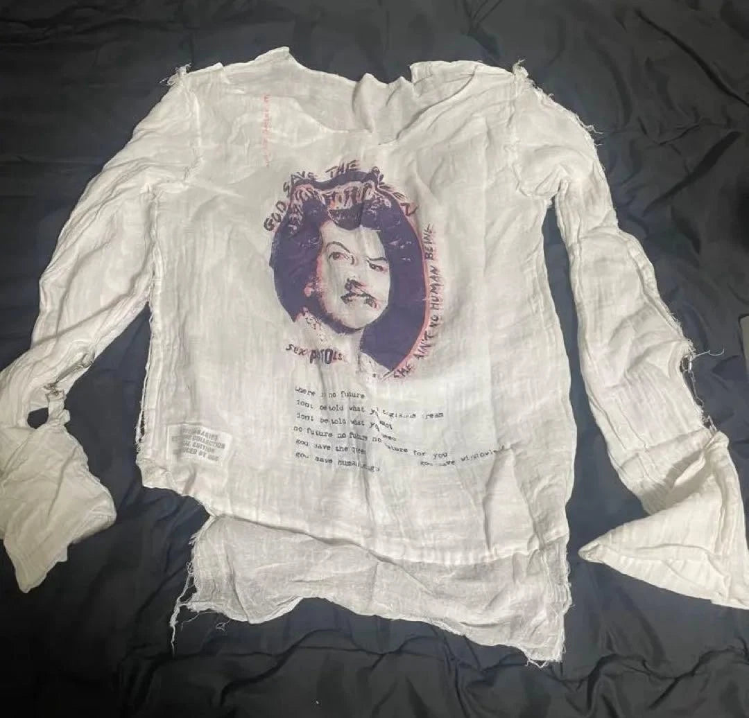 SEDITIONARIES Gauze Shirt M Size - 90s Grunge Style