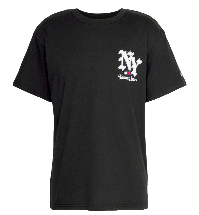 Tommy Hilfiger Jeans Grunge Sport Tee Unisex T-Shirt Print Black Black