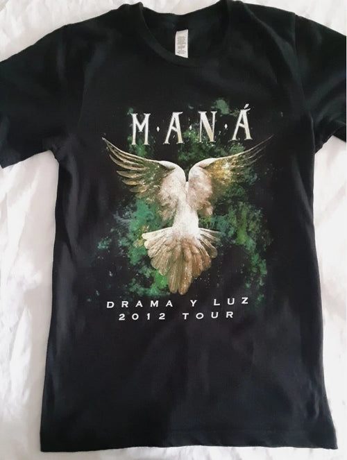 2012 MANA DRAMA Y LUZ TOUR 90s Shirt Gift Fans All size Shirt