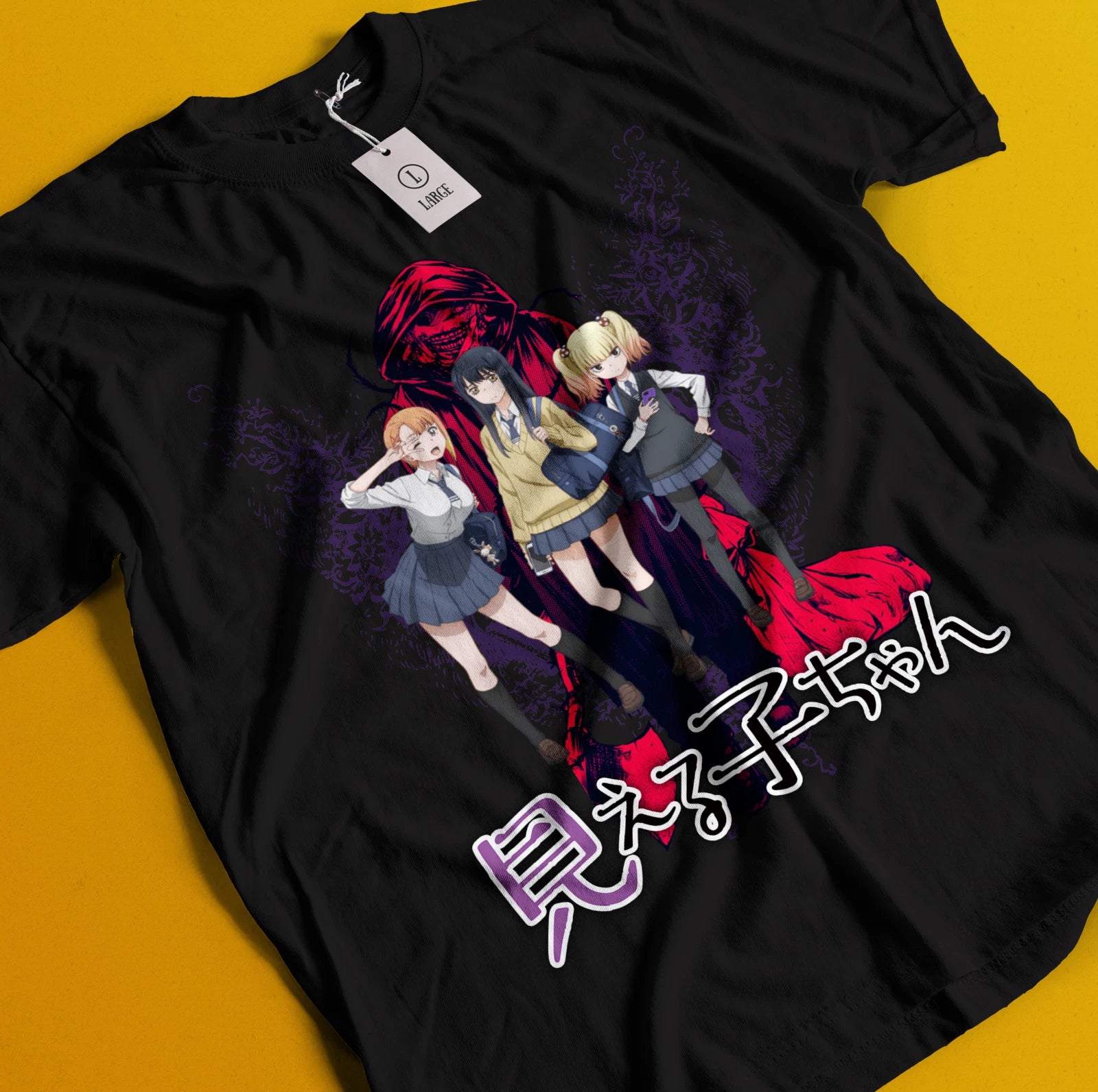 Mieruko Chan T-shirt Miko Yotsuya Ghost Manga Mier Girl Horror Anime