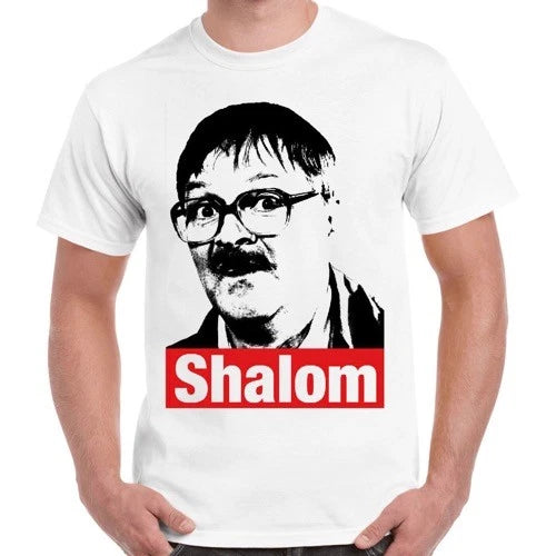 Friday Night Dinner Funny Jim Bell Shalom Parody Tv Show Retro T Shirt 2314