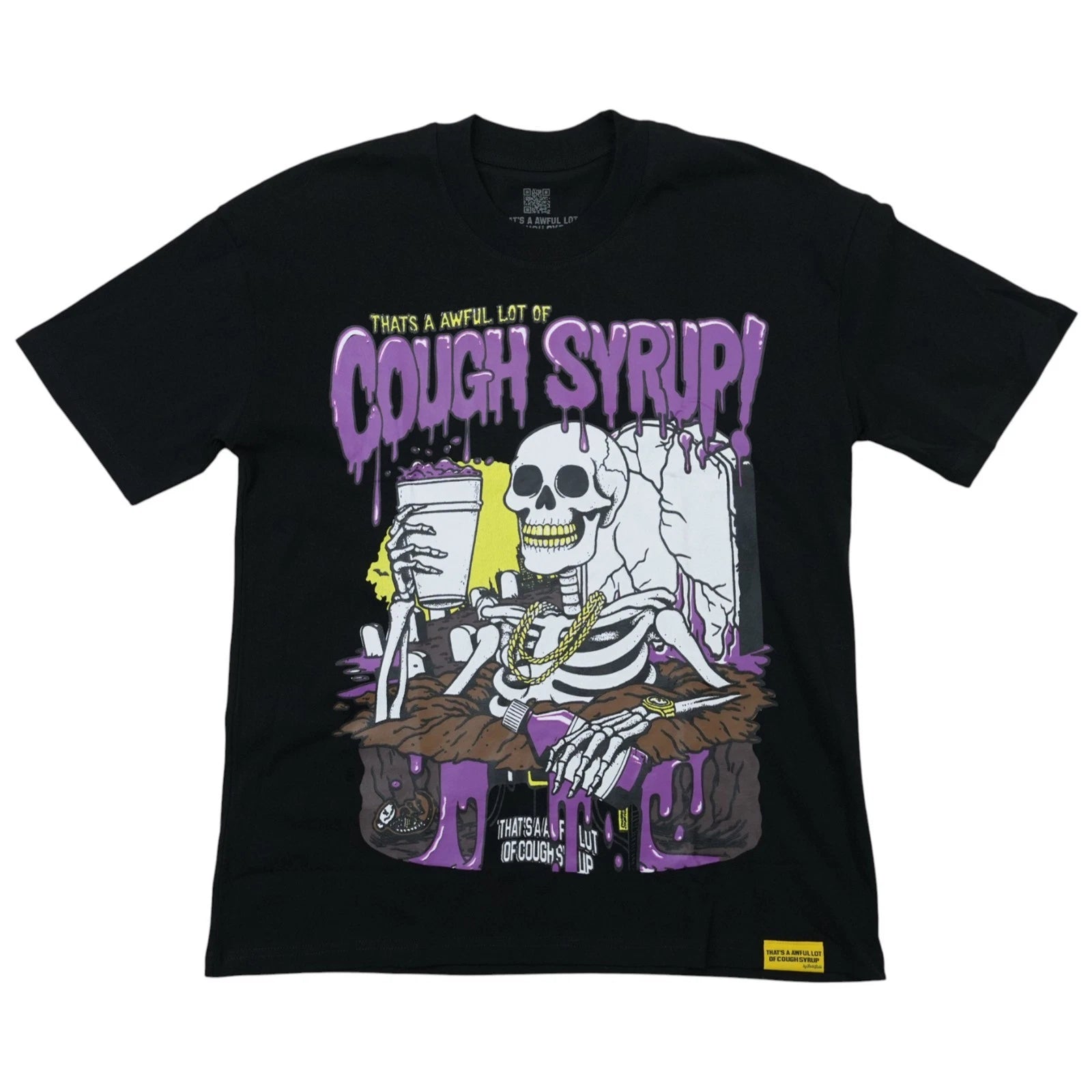 That’s An Awful Lot Of Cough Syrup Skeleton T-Shirt Black | ALOCS