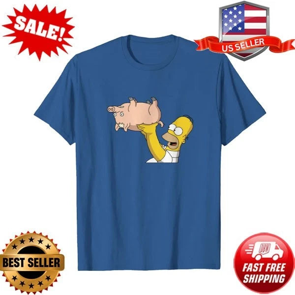 Homer Simpson Spider-Pig Shirt, Cartoon Simpsons T-Shirt, Funny Simpsons Shirt