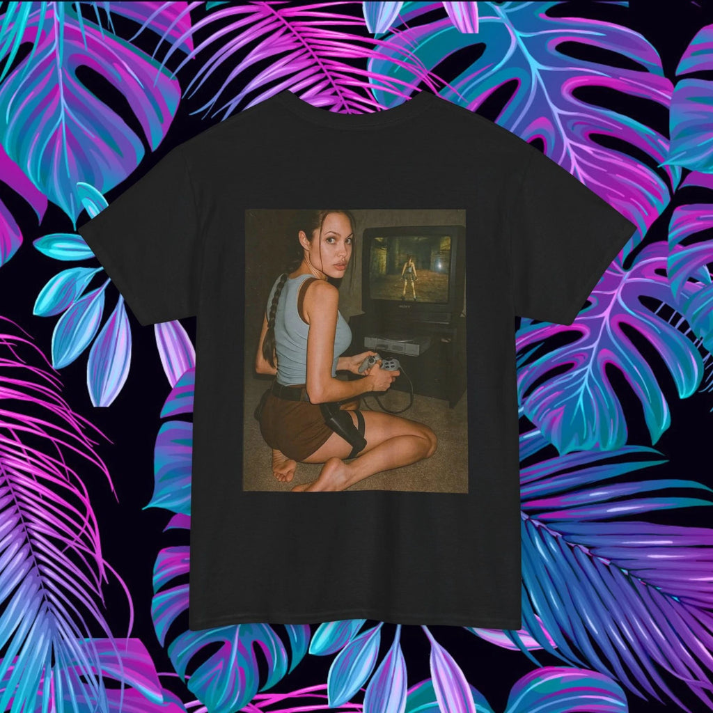 Tomb Raider Lara Croft Shirt, Retro Video Game Top, Unisex T-Shirt womb raider