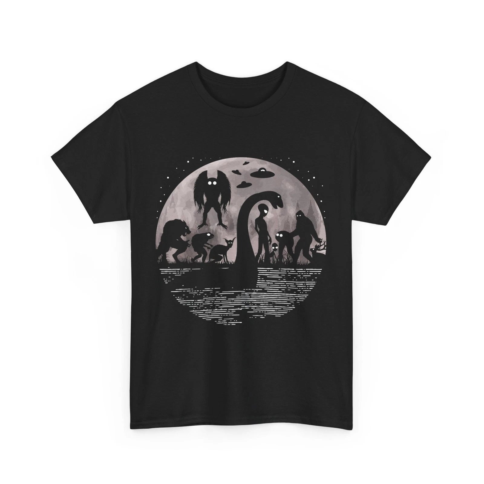 Bigfoot Loch Ness Monster Mothman And Aliens! Funny Cryptid T-Shirt