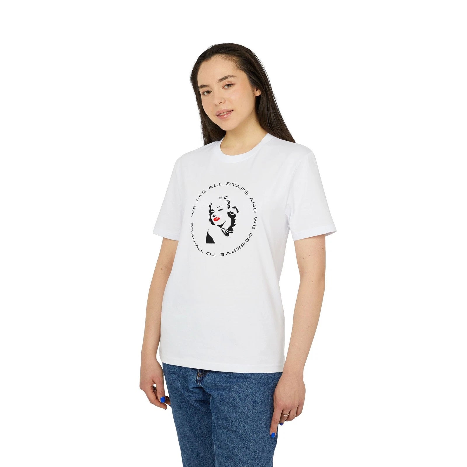 Marilyn Pop Art Organic T-shirt, 3 colors, XS-S-M-L-XL-2XL