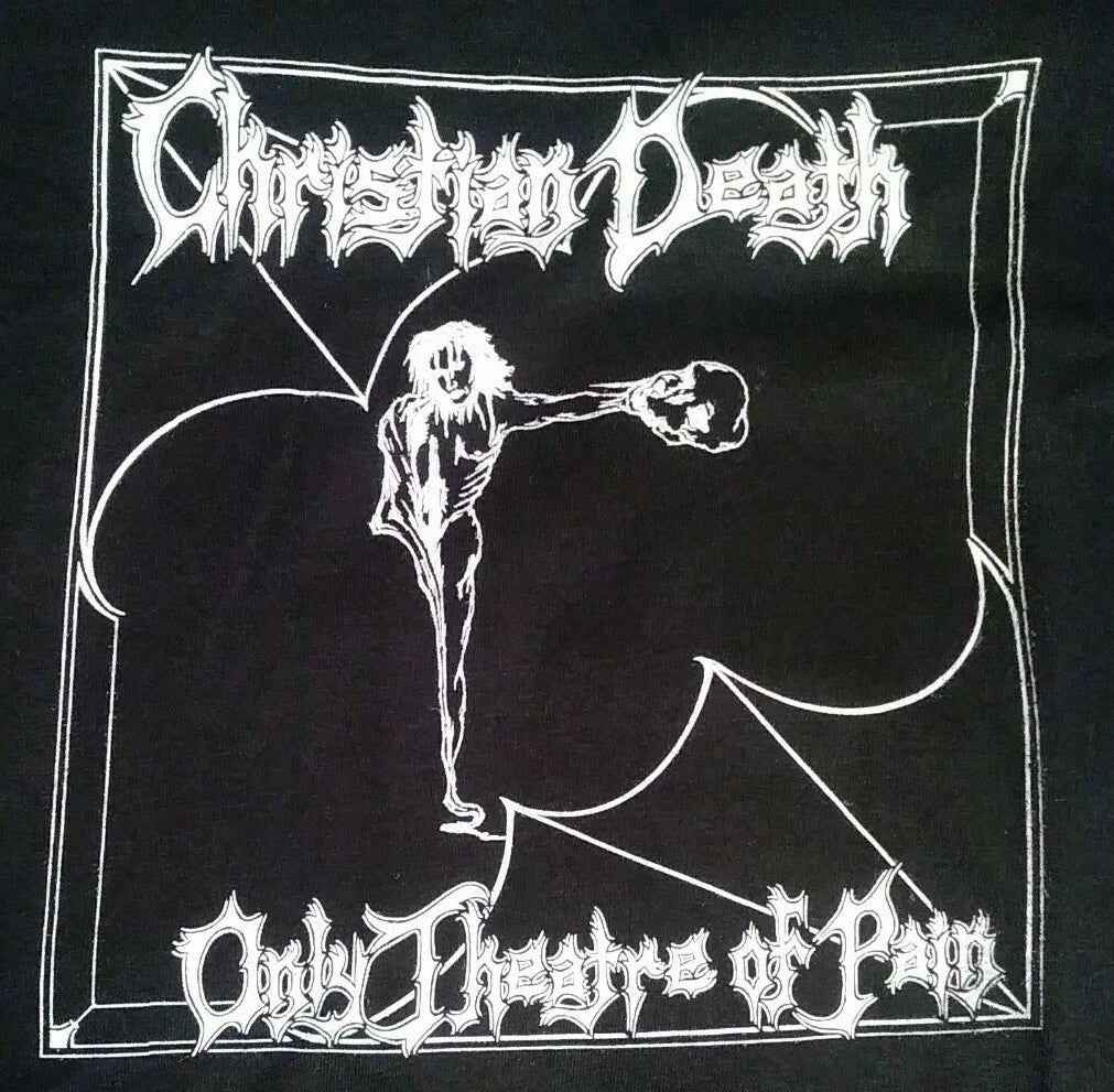 XL CHRISTIAN DEATH theatre of pain og Rozz Williams Art T-Shirt  goth punk