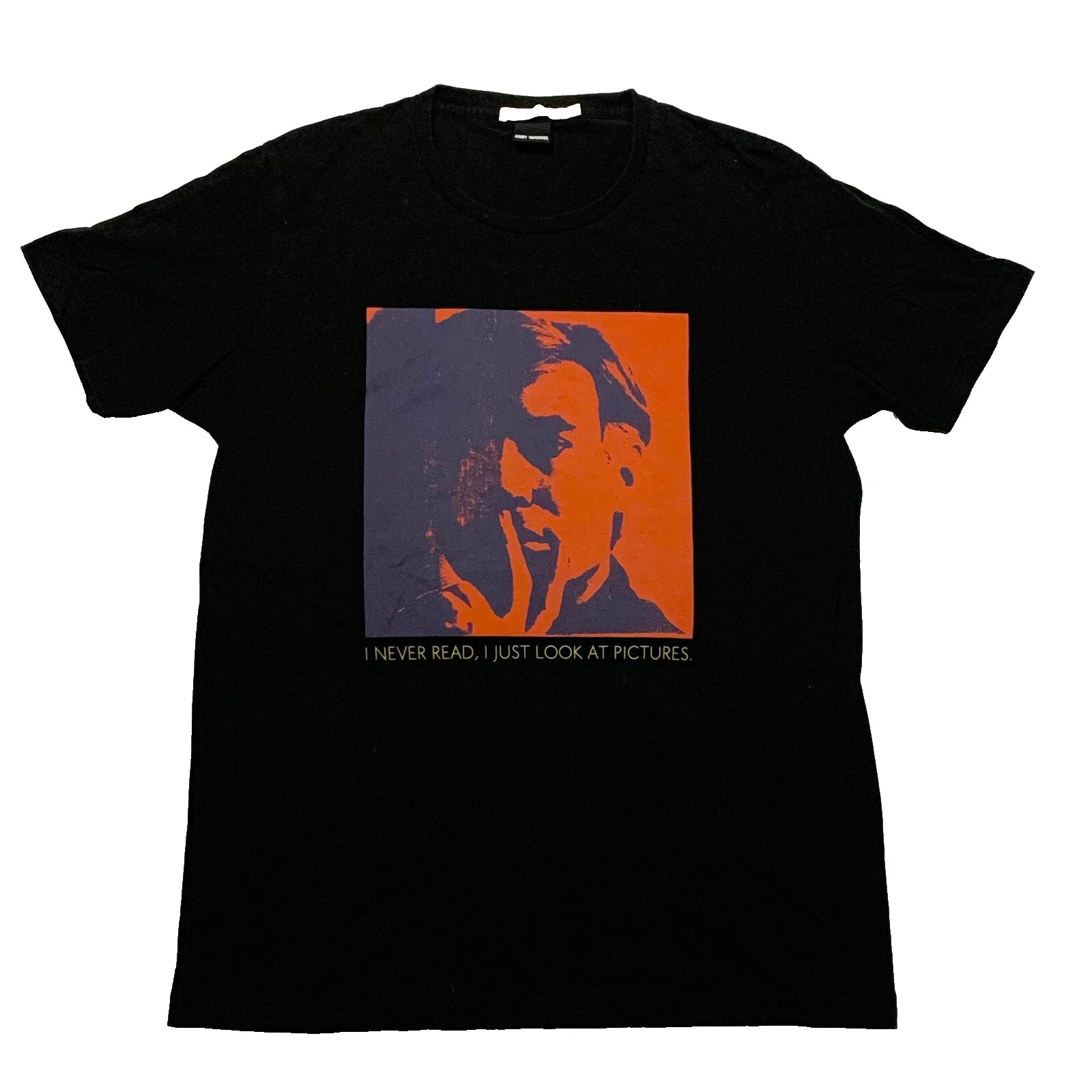 Uniqlo Andy Warhol Pop Art Graphic T-Shirt Men's XL Black Photo Print UT