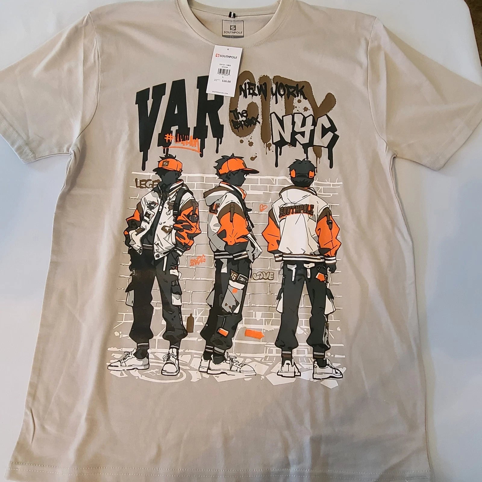 Southpole Y2K New York T-Shirt Size Large NWT