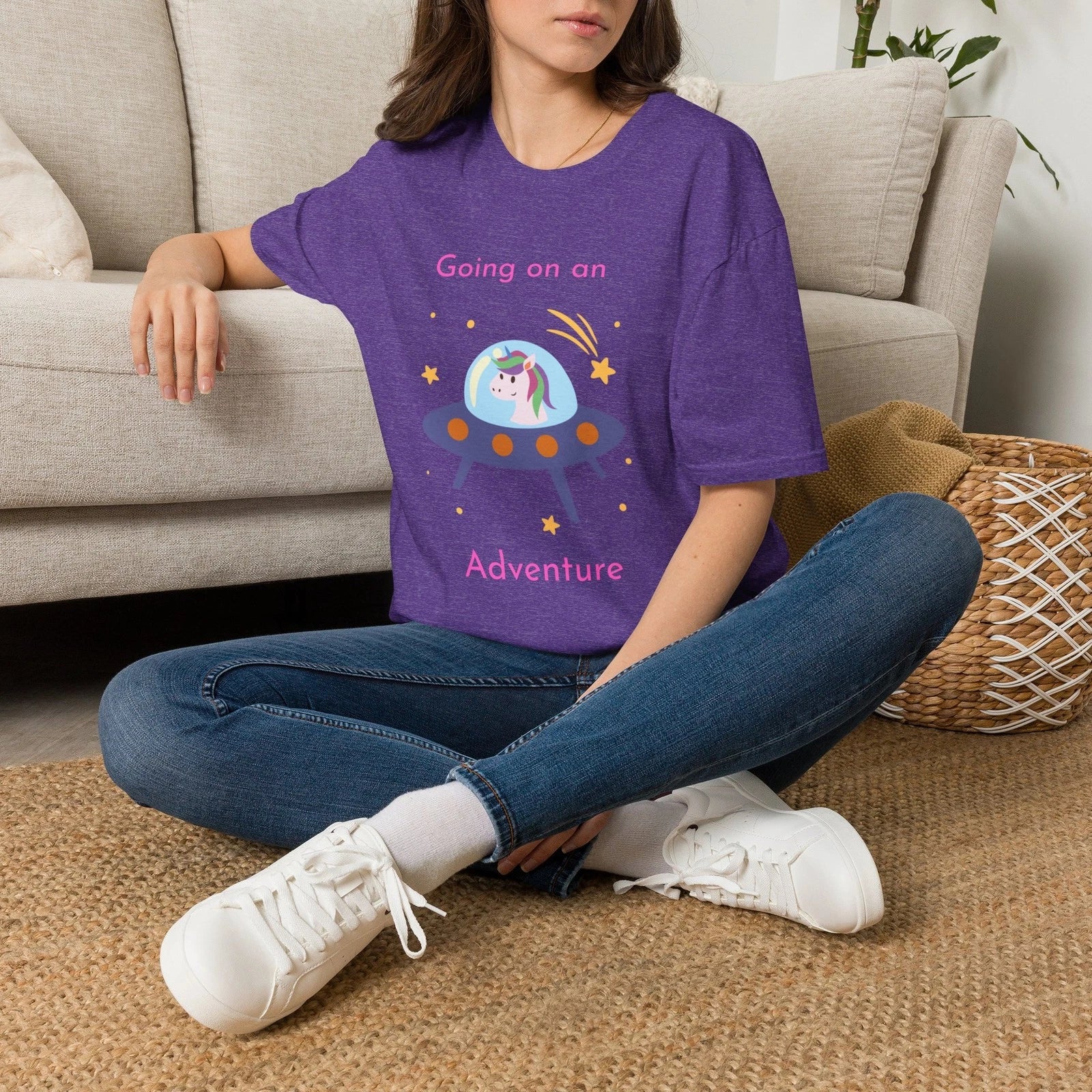 Unicorn UFO Adventure T-Shirt | Cute Space Unicorn Tee