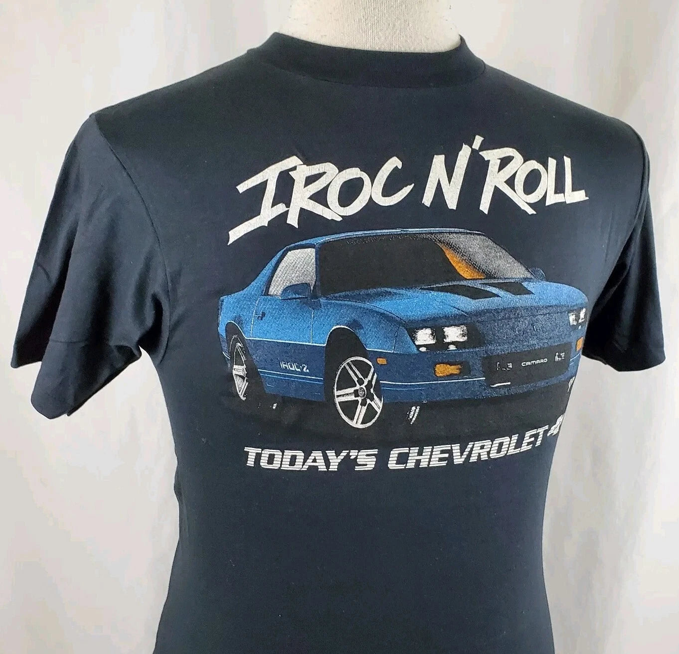 Vintage 80s Chevy Camaro IROC T-Shirt Medium Single Stitch Two Sided Deadstock