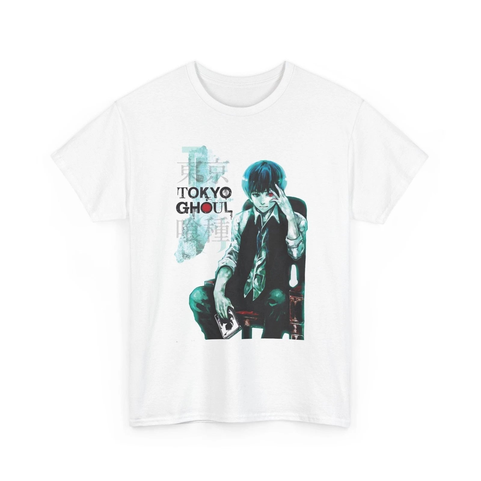 Tokyo Ghoul Kaneki T-Shirt | Anime Character Graphic Unisex Manga Cover Tee