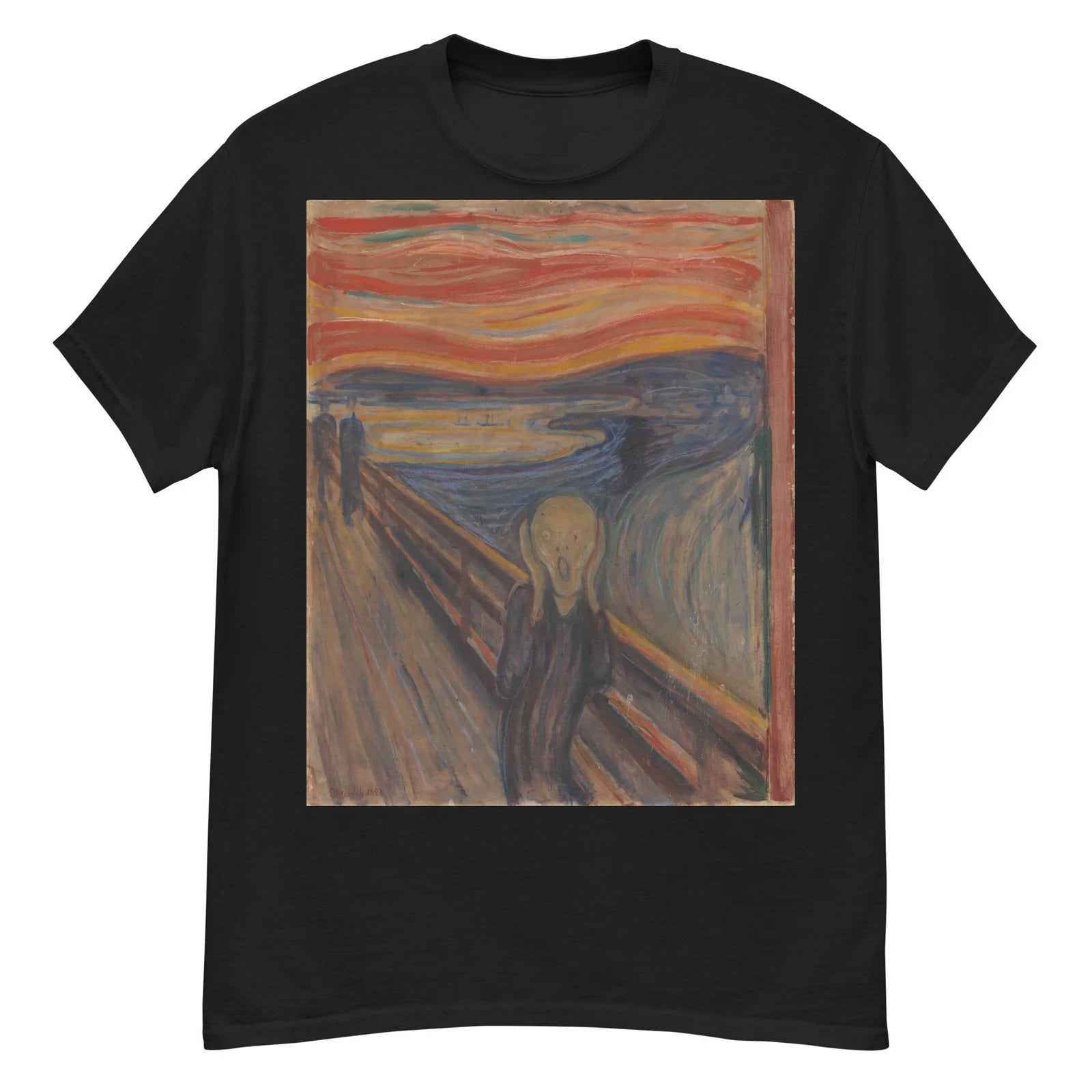 The Scream Edvard Munch Art Lover Famous Painting Graphic Tee Unisex T-Shirt