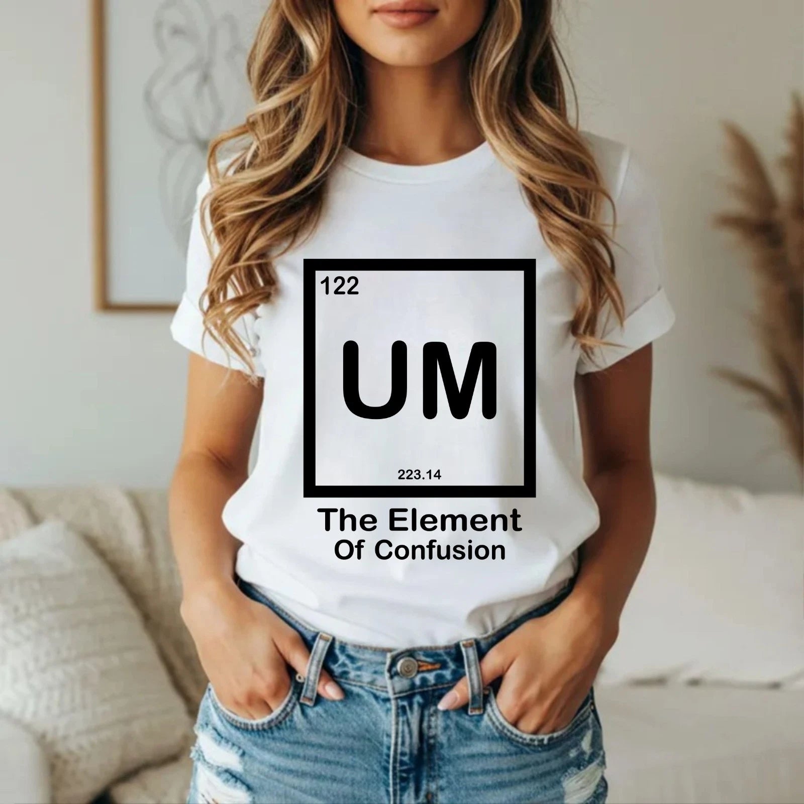 The Element of Confusion Funny T-Shirt - Science Periodic Table Sarcastic Tee