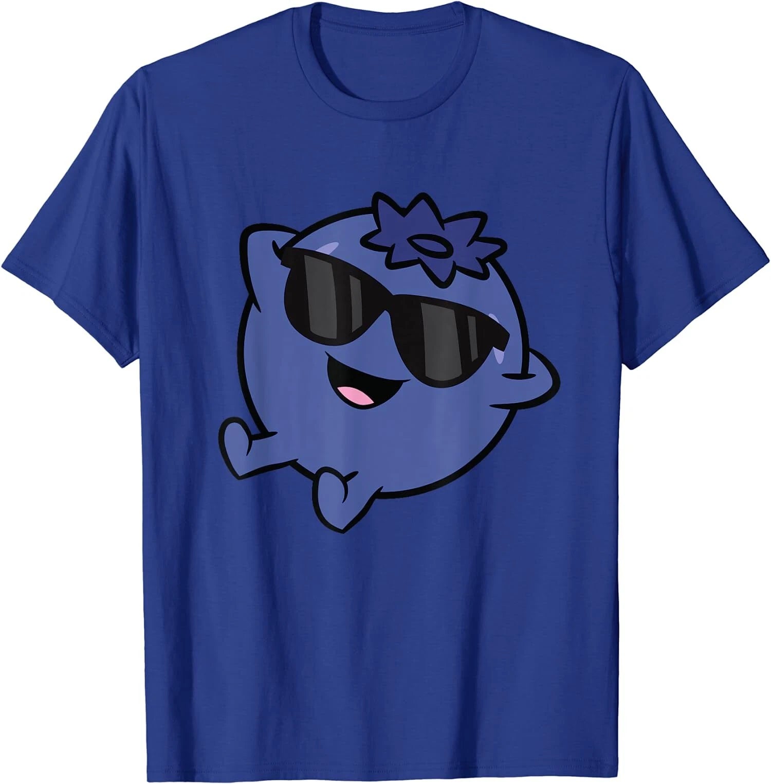 Cute Blueberry Fruit Relaxing Lazy Blueberry Funny T-Shirt