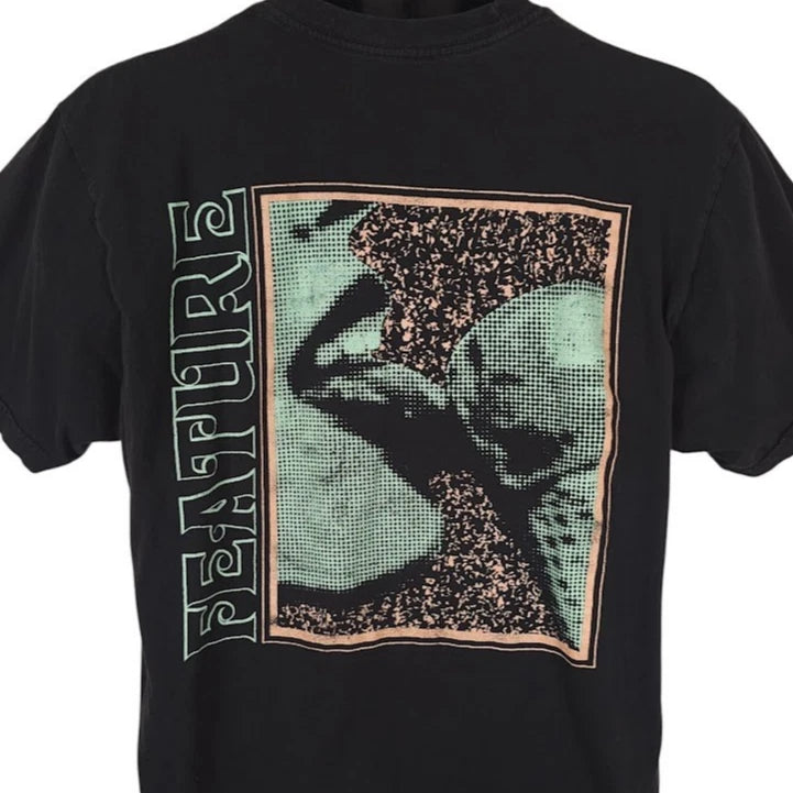 Ice Cream Cone Lick T Shirt Mens Size Large Black Feature Dot Art Tee