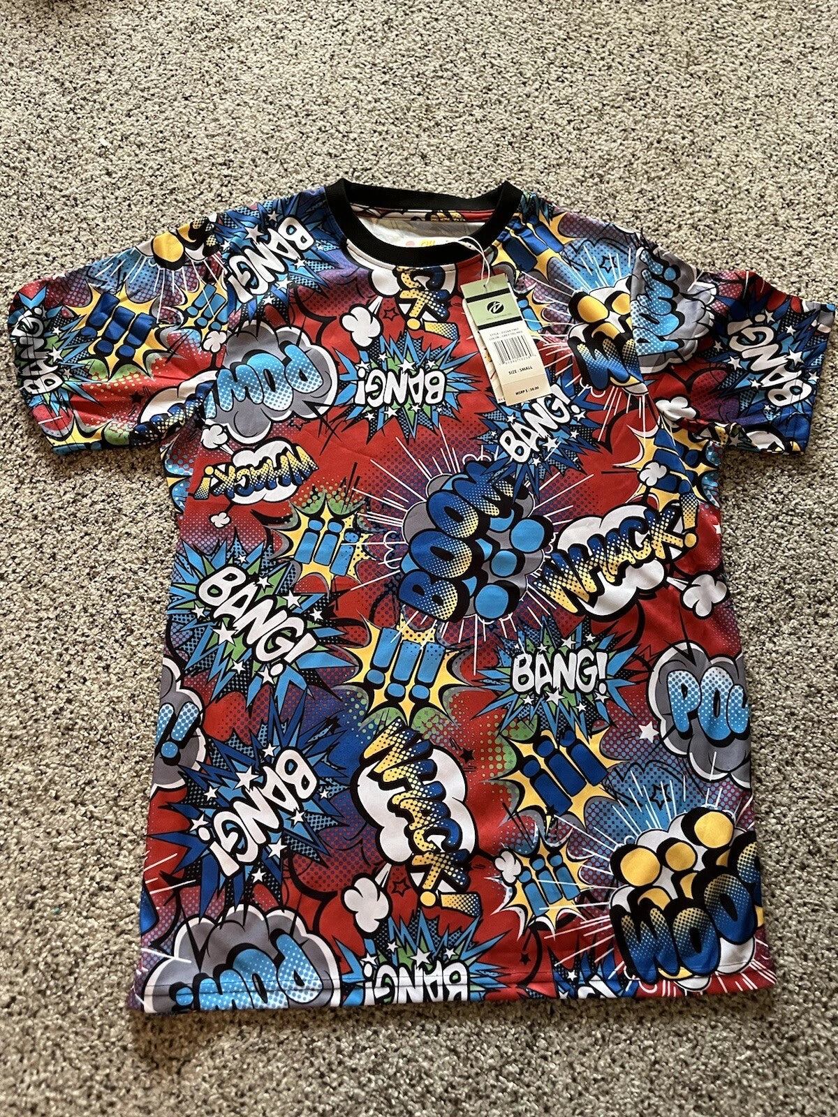Drill Clothing Co Oh Snap! Comic Pop Art T-Shirt Stretch Men’s Adult Small