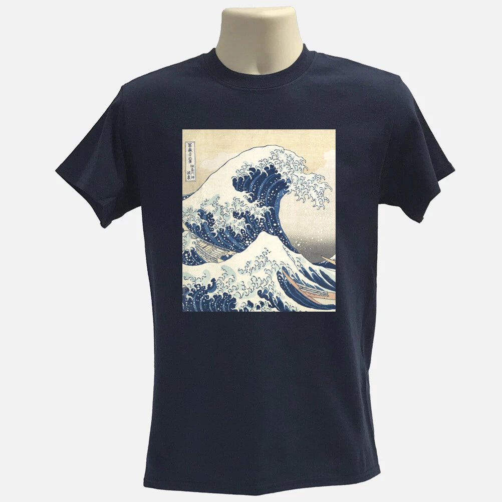 Houkusai wave Tee, Japanese t-shirt, Graphic Tee, Japanese art print, Clothing