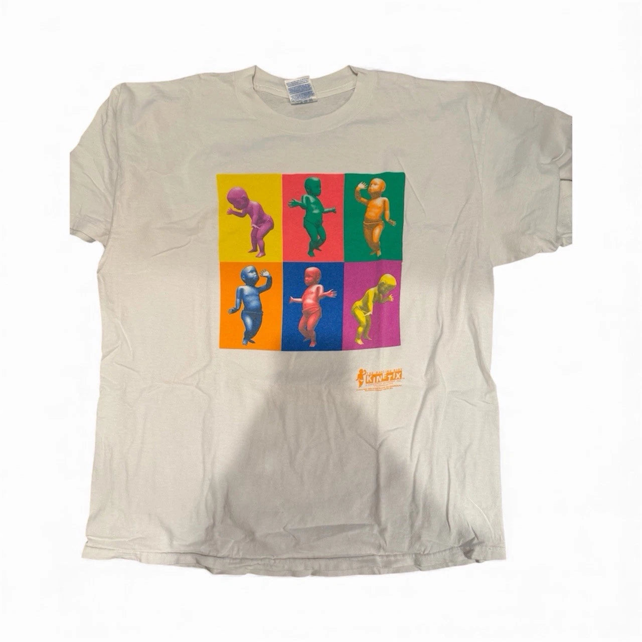 Vintage 1996 Dancing Baby Pop Art Kinetix Tech Promo T Shirt Size XL