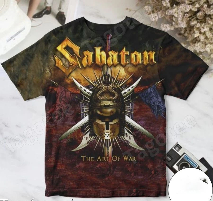 Rare Sabaton Band The Art Of War Album T-shirt S to 5XL 2F2018