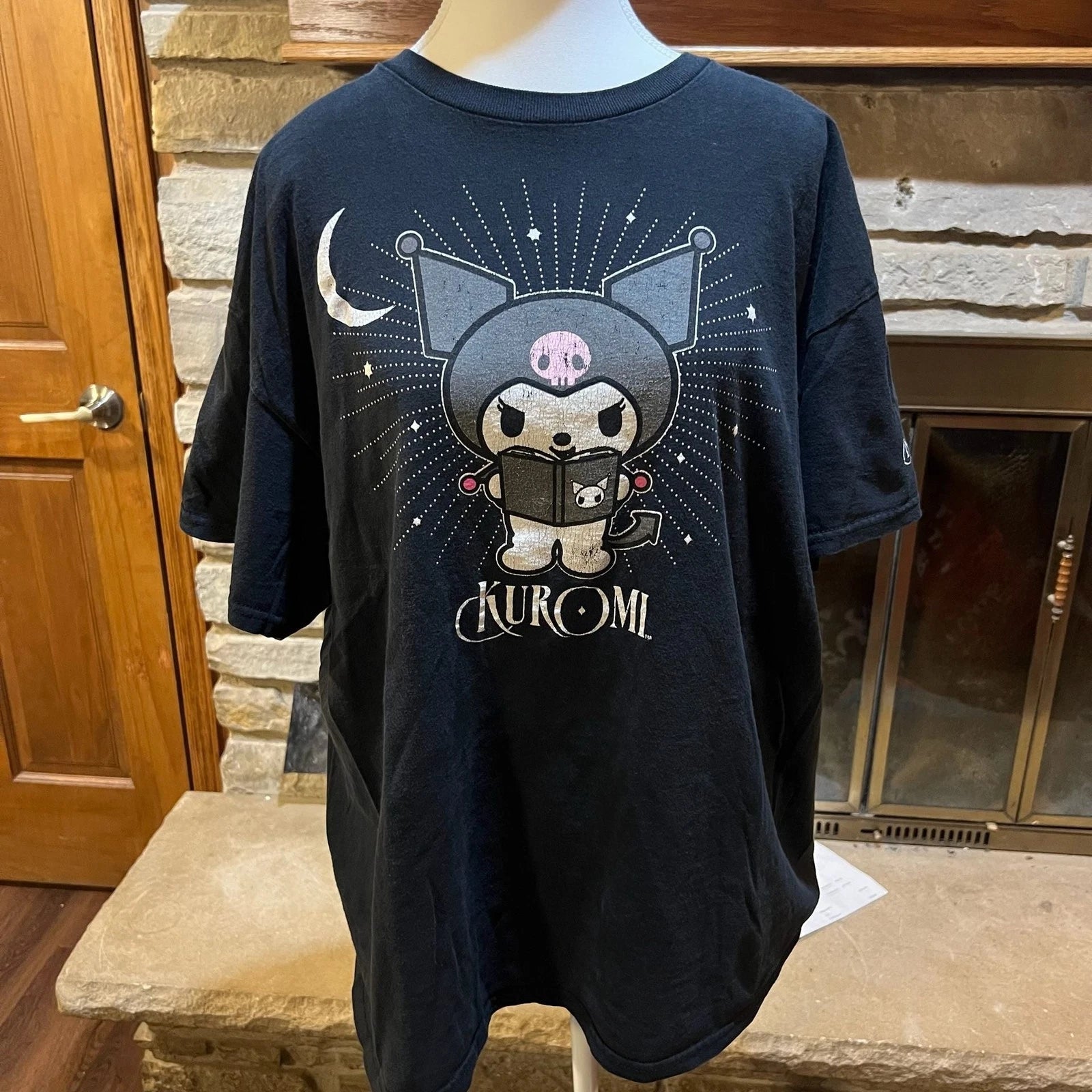Sanrio Kuromi Celestial Moon Reading Graphic T-Shirt