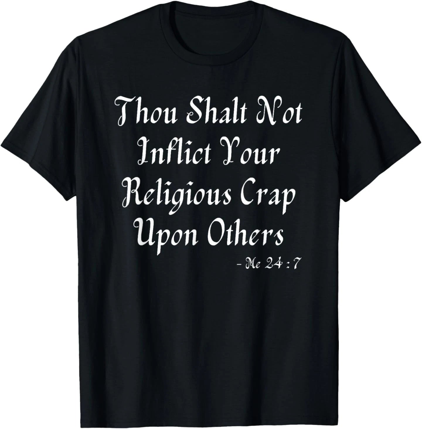 Atheist Gifts For Men Funny Anti Religion Pun Pro Science Pro Facts T-Shirt