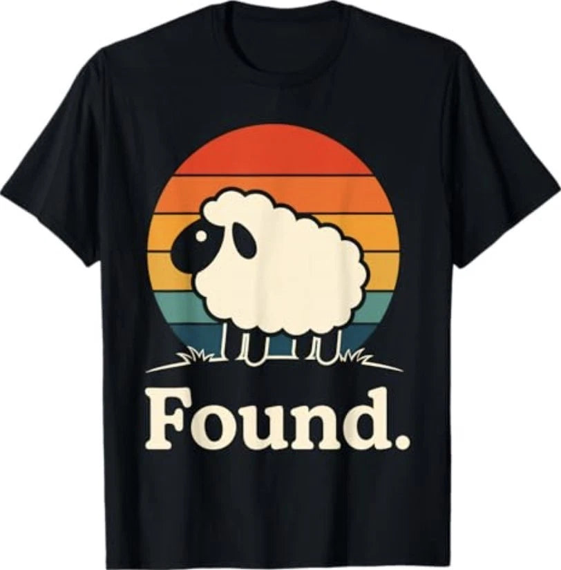 Found Minimalist Sheep Christian Psalm 23 Lamb Christian T-Shirt new