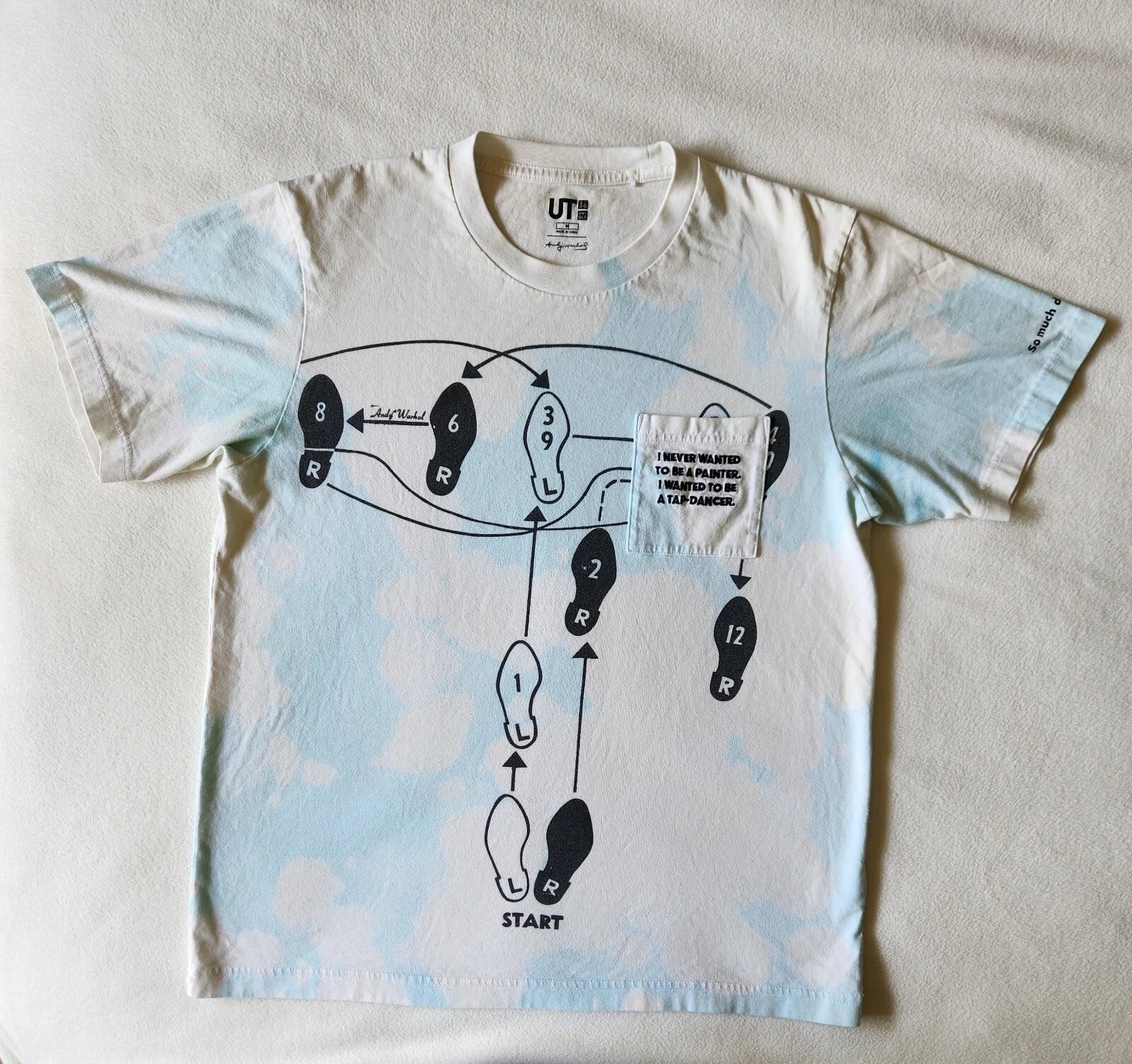 Uniqlo Andy Warhol Dance Diagram T Shirt Size Medium Preowned Great Condition 💥