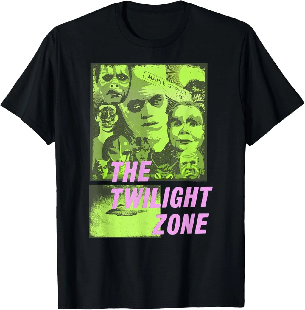 The Twilight Zone Pop Art Color Collage Retro TV Show T-Shirt