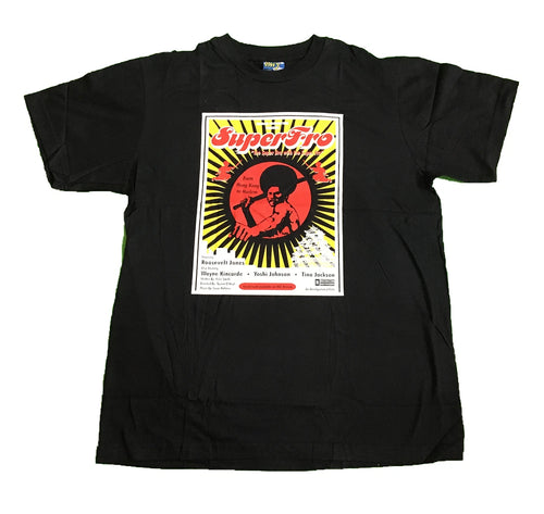 "Superfro" Martial Arts T-Shirt Cotton Dad Joke Gift Black Large