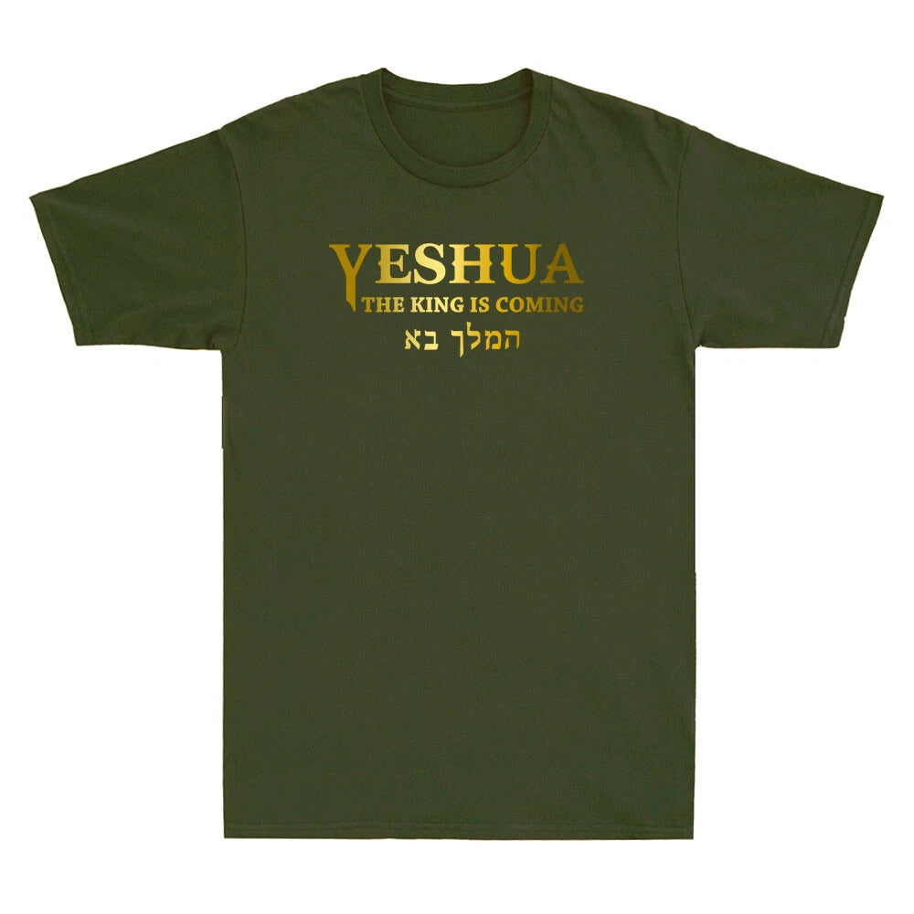 Yeshua Hebrew Name Of Jesus Bible Faith Christian Messianic Novelty Mens T-Shirt