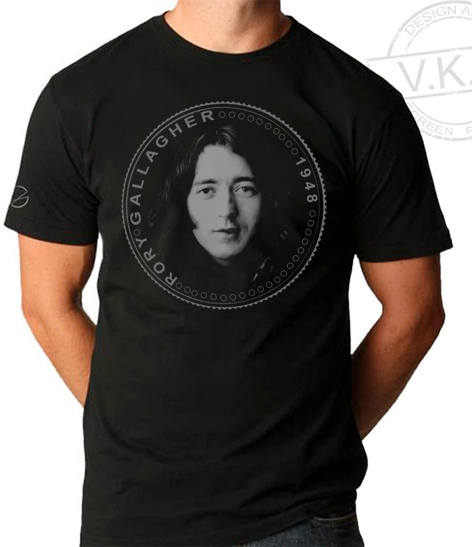RORY GALLAGHER Irish guitar hero Cool Coin T shirt by V.K.G.