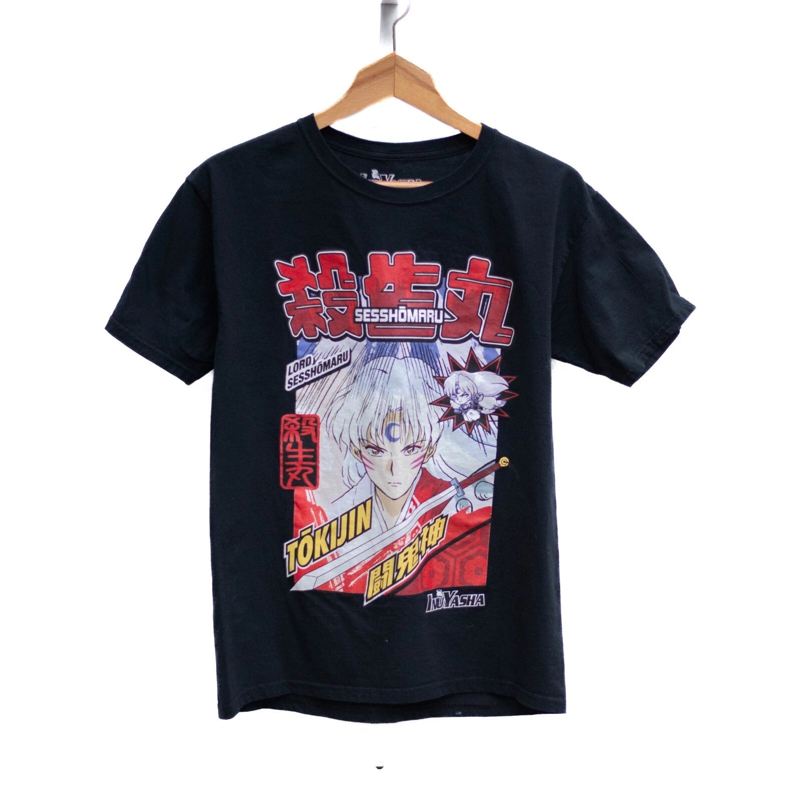 NuYasha Lord Sesshomaru Tokijin Anime Graphic T-Shirt Men’s S Black Short Sleeve