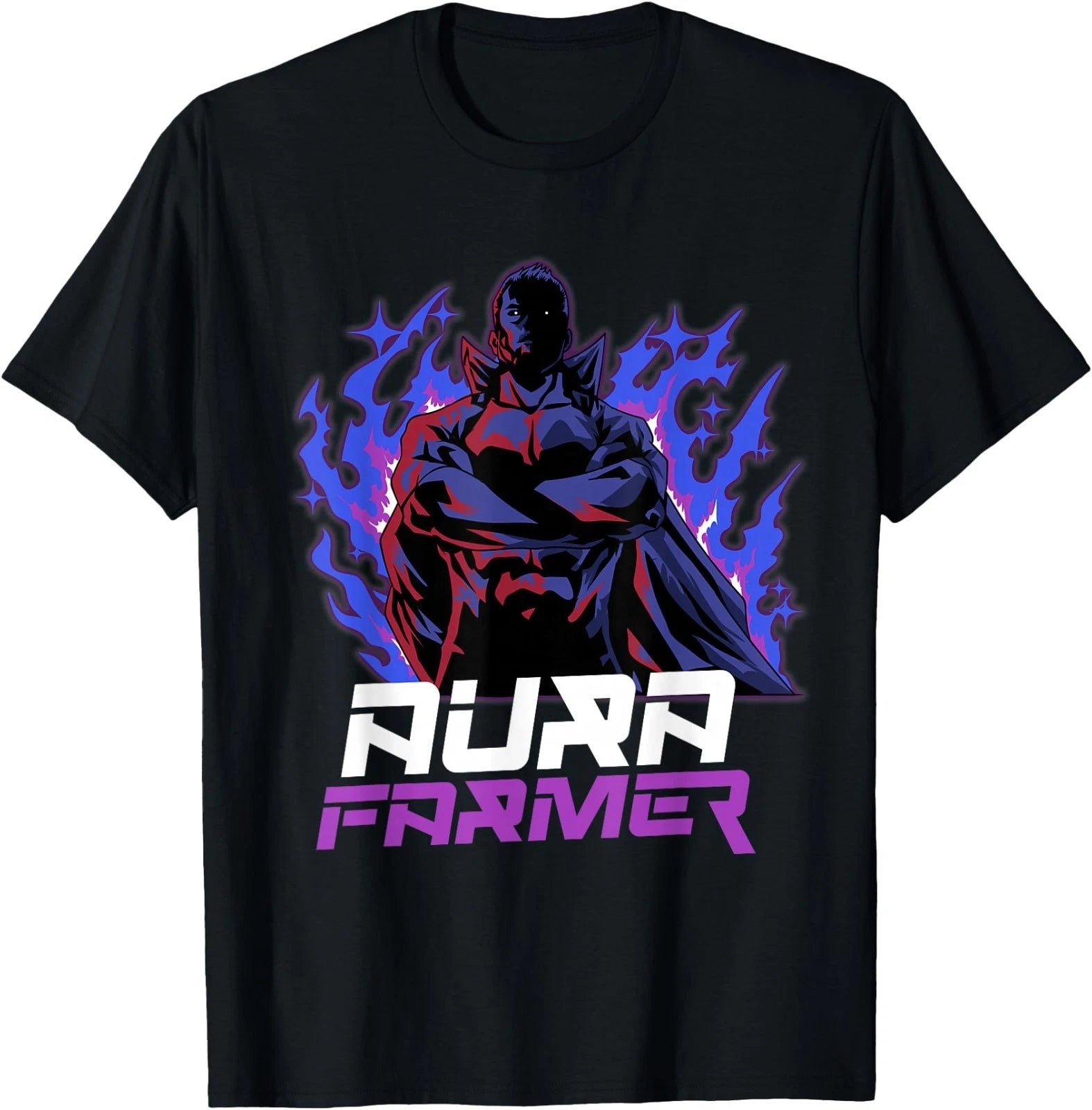 Aura Farmer Cool Anime Super Hero T-Shirt