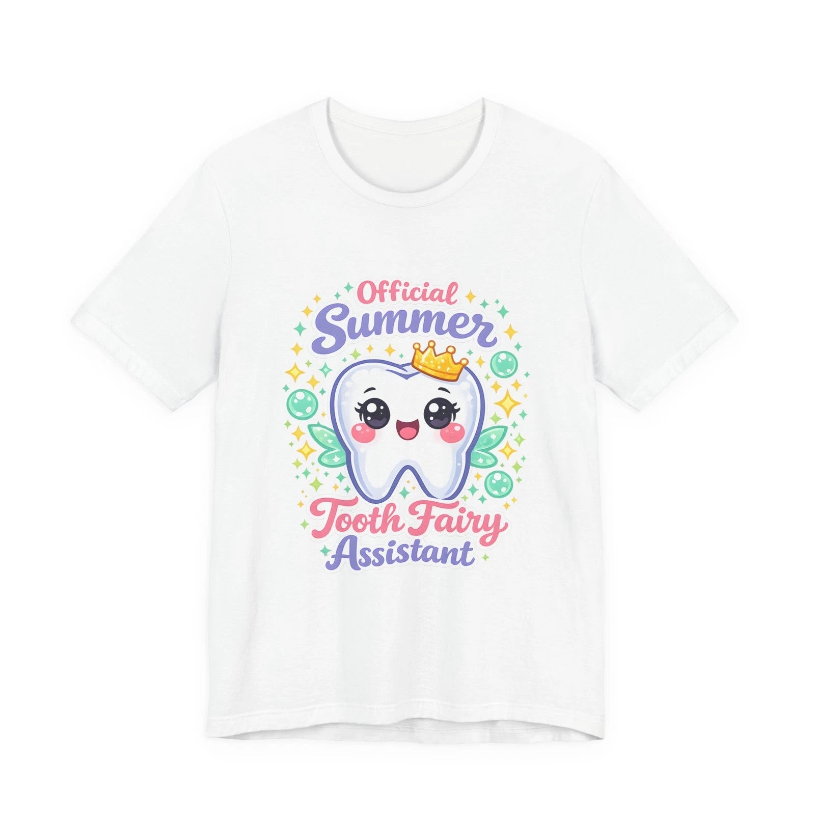 Official Summer Tooth Fairy Assistant T-Shirt | Cute Kawaii Tooth Design