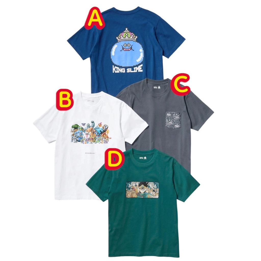 UNIQLO Dragon Quest UT T-shirt King Slime Pixel Art Retro Gaming  JPsize NWT