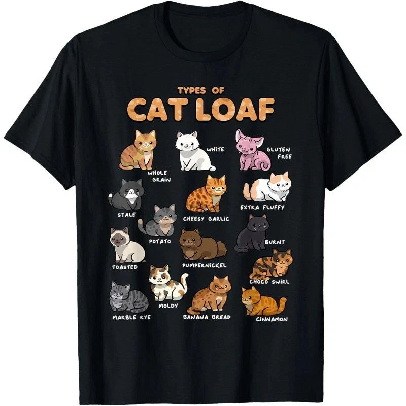 Cute Cat Loaf Cute Kitten Kawaii Cats Funny Graphic Tee for Cat Lovers T-Shirt