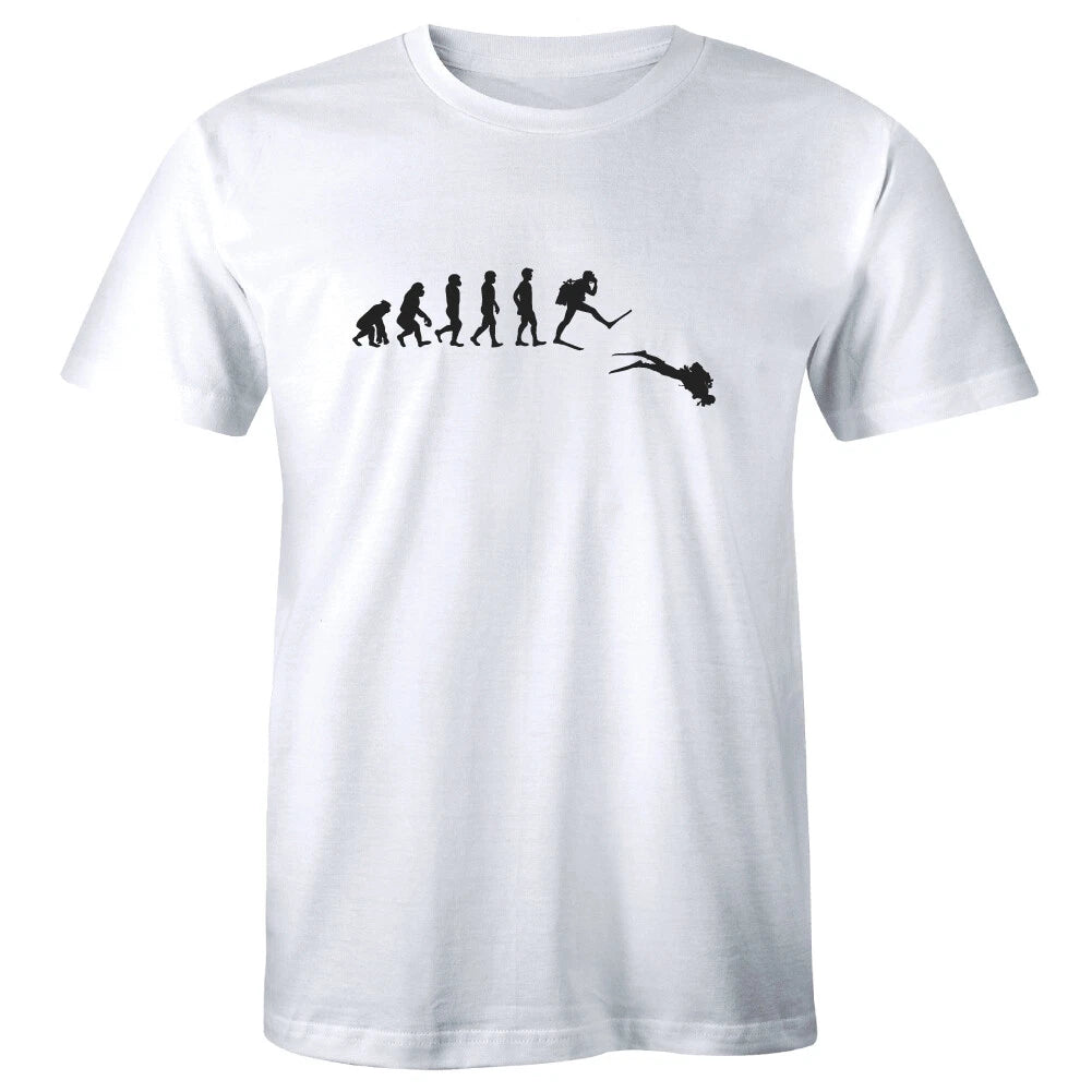 Scuba Diver Evolution Men's T-Shirt Funny Scuba Diving Lover Cool Instructor Tee