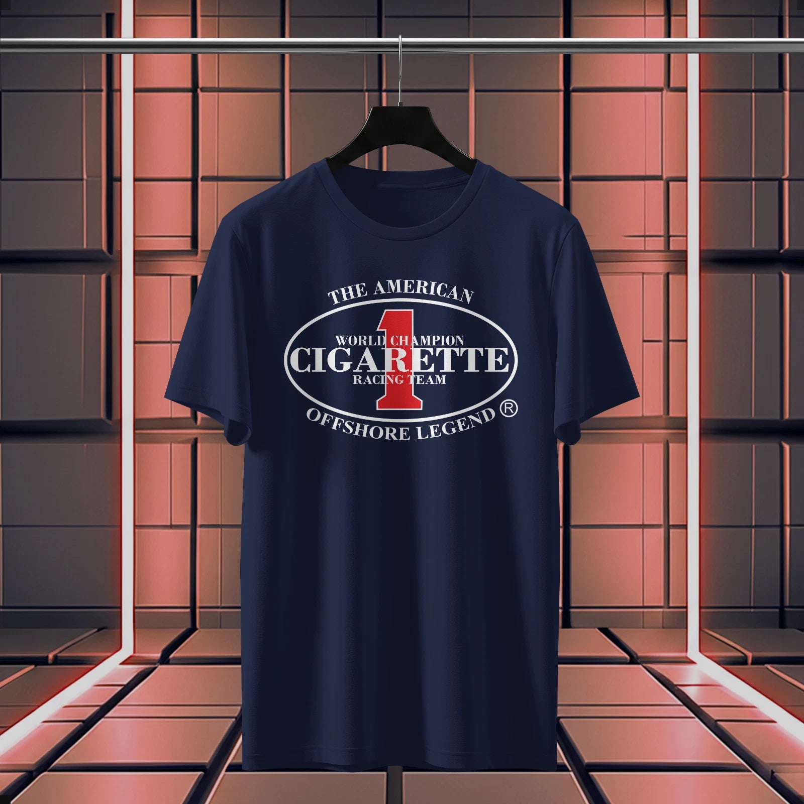 CIGARETTE RACING TEAM logo funny T-Shirt Size S-5XL Made in USA
