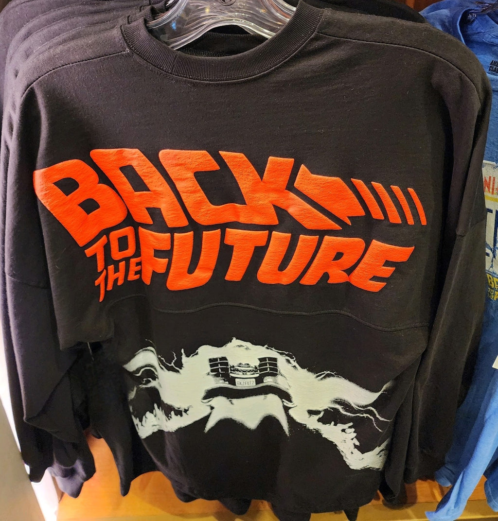 Universal Studios Back To The Future Poster Black Spirit Jersey MEDIUM New