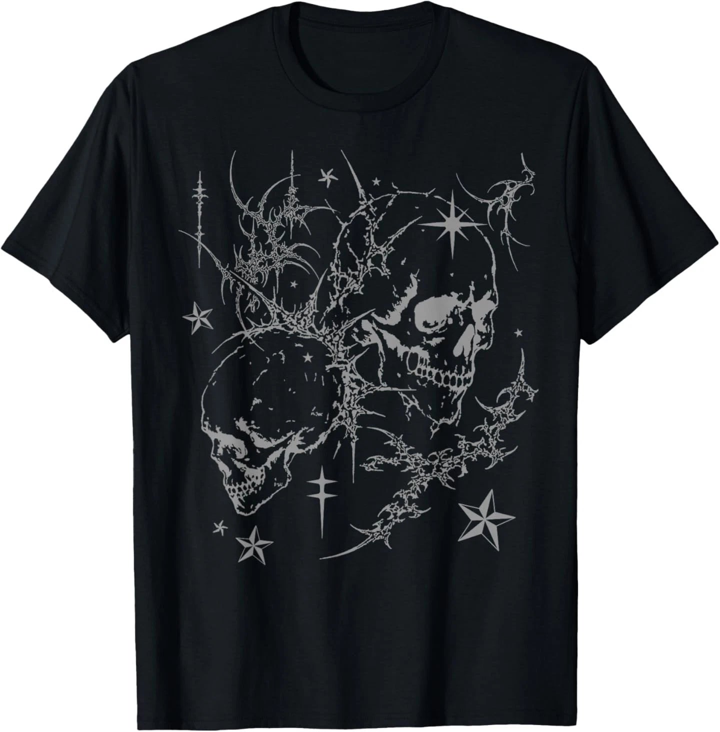 Grunge Skull Goth Alt Sigilism Vintage Graphic T-Shirt