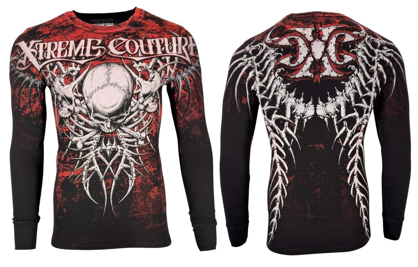 Xtreme Couture by Affliction Men's Thermal T-shirt Bare Bone